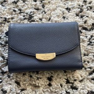Kate Spade Callie Mulberry Street Leather Wallet, Blue